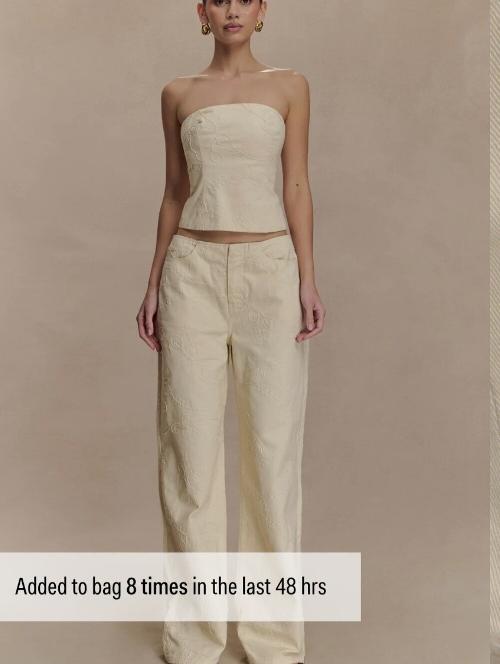 *nwt* meshki embroidered low rise jeans